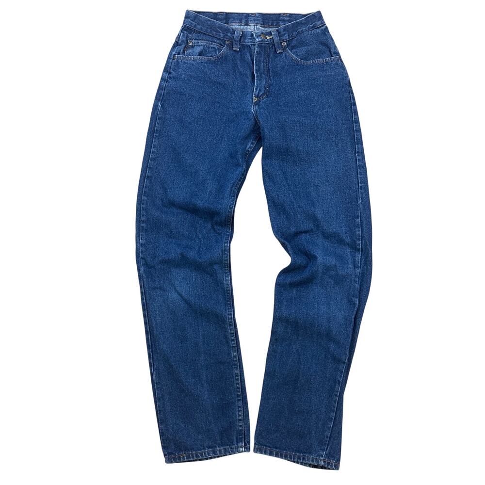 Red Kap dark wash blue Jeans 28x34 4JR7A076KT Made in Mexico
